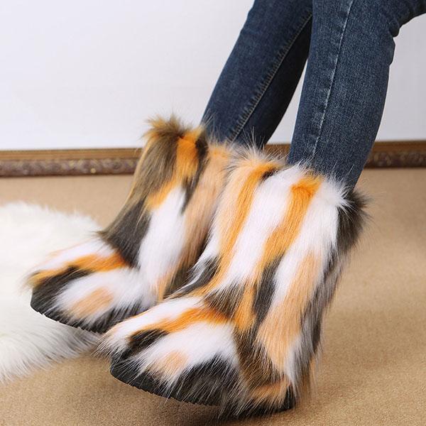 Comfy Faux Fur Winter Warm Snow Boots