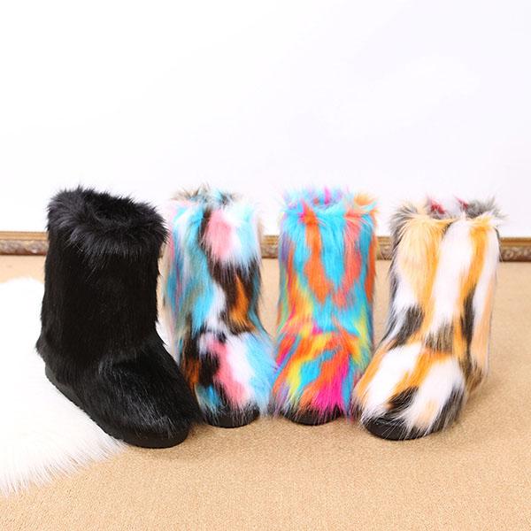 Comfy Faux Fur Winter Warm Snow Boots