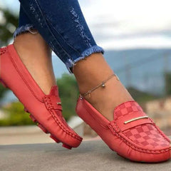 Faux Leather Lace-Up Loafers