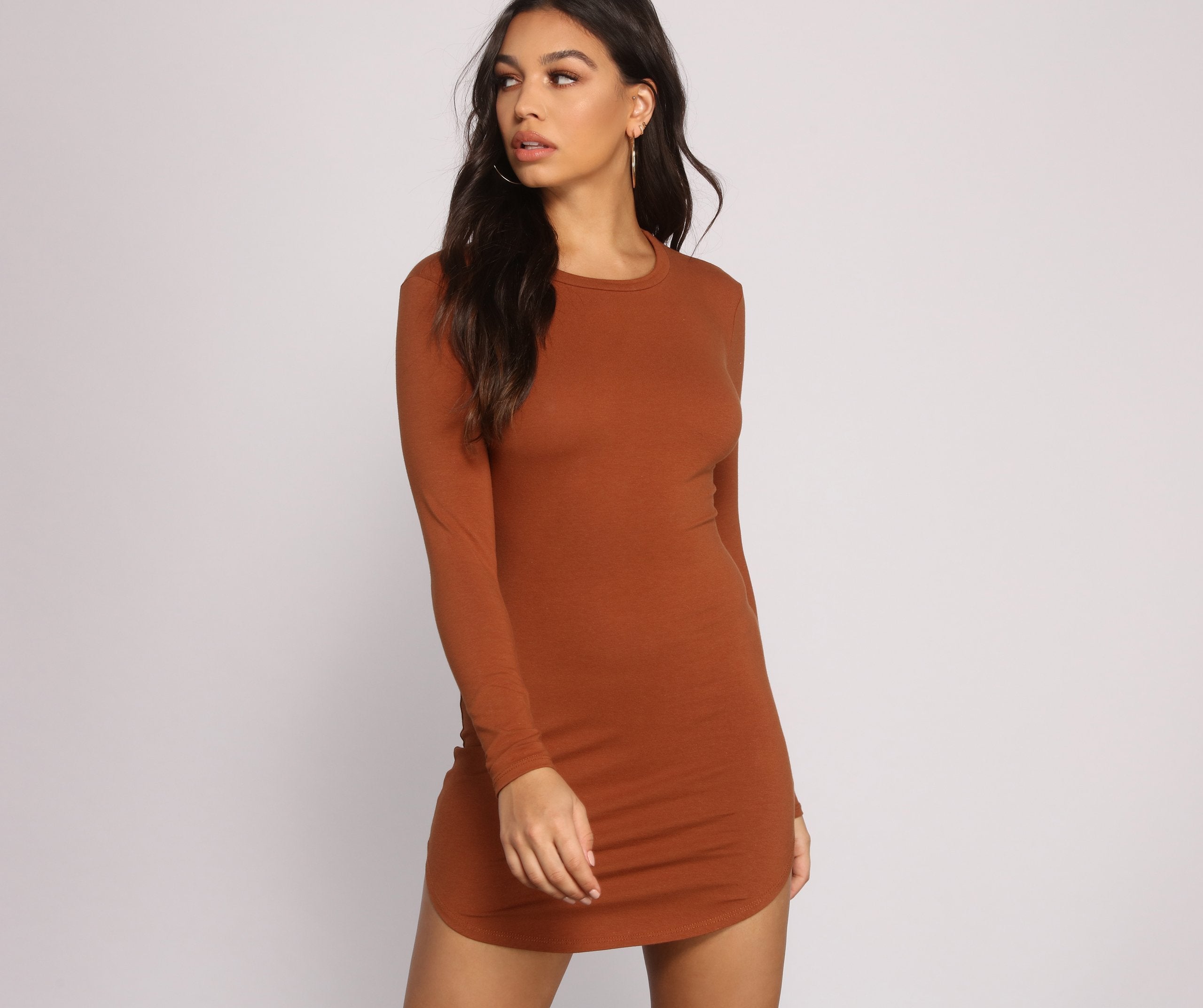 Back to Basics Knit Mini Dress Oshnow