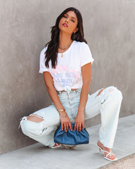 Bad Babes Club Cotton Distressed Tee Oshnow