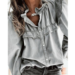 Be A Rockstar Tencel Button Down Top Oshnow