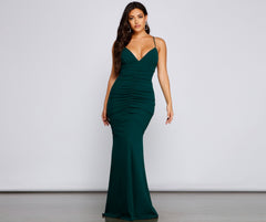 Bianca Ruched Mermaid Formal Dress – Oshnow