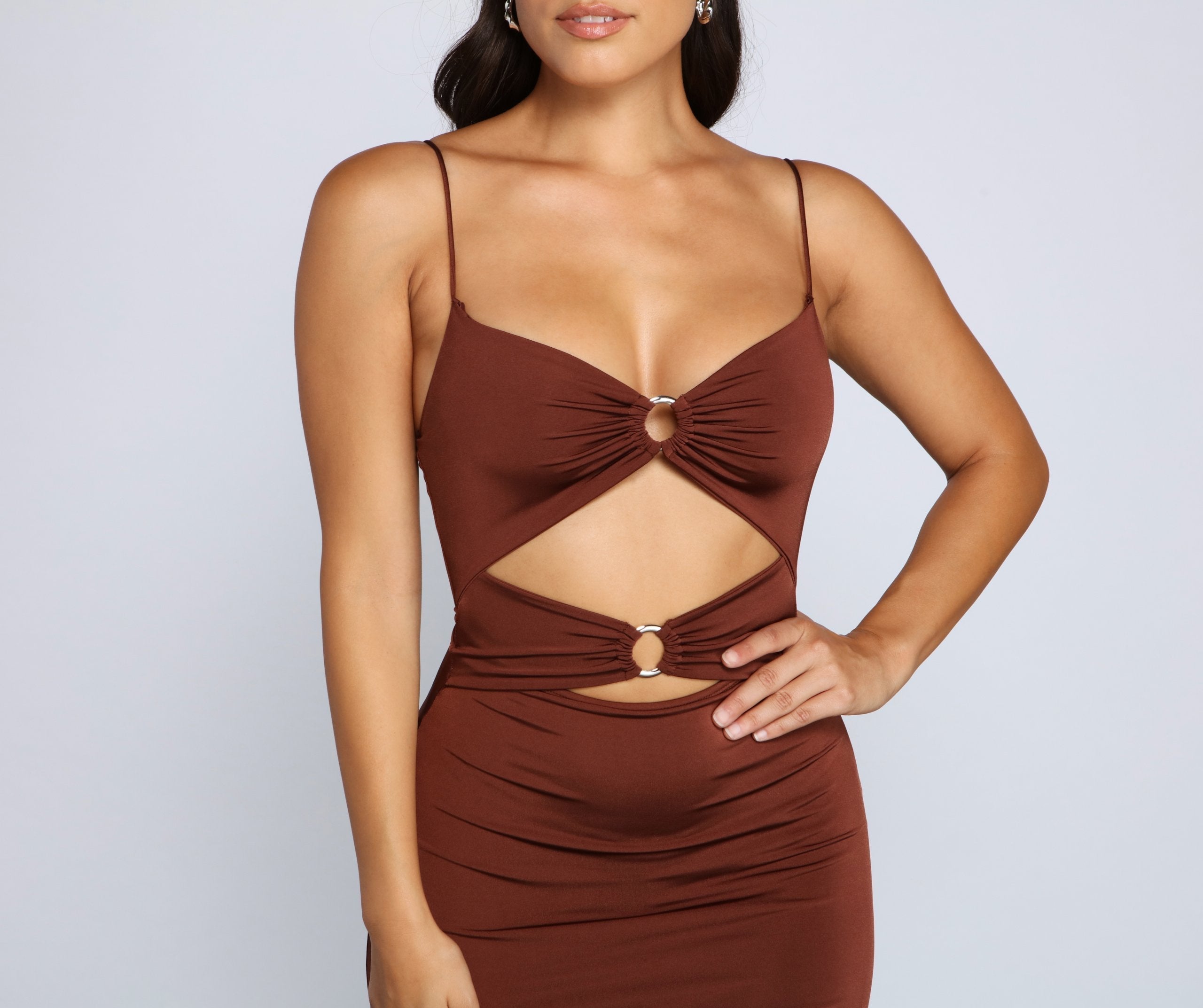 Bold Stunner Cutout Mini Dress Oshnow