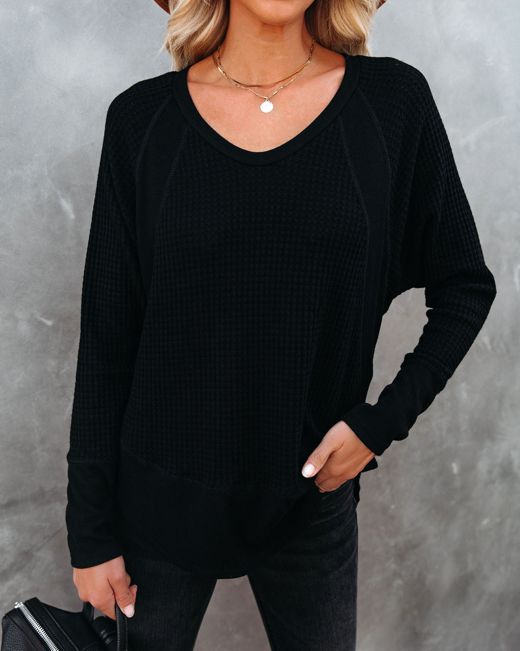 Breckenridge Thermal Contrast Top - Black Oshnow