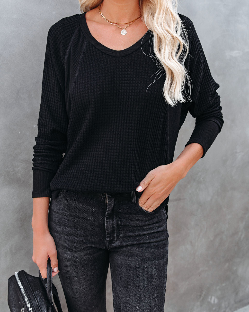 Breckenridge Thermal Contrast Top - Black Oshnow