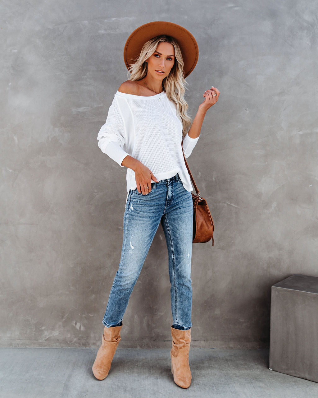 Breckenridge Thermal Contrast Top - White Oshnow