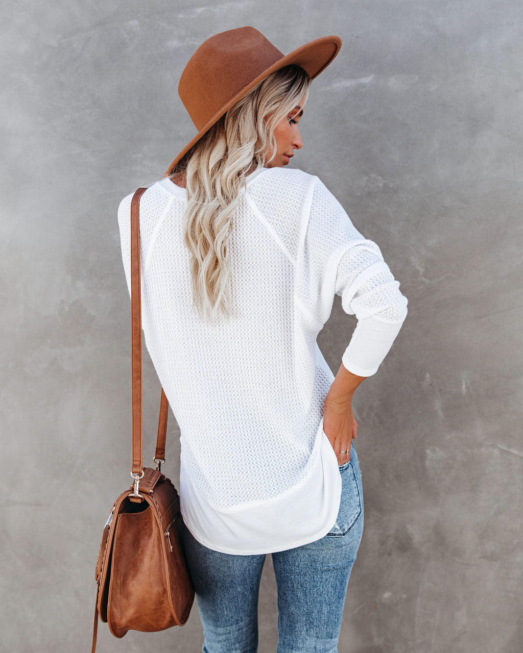 Breckenridge Thermal Contrast Top - White Oshnow