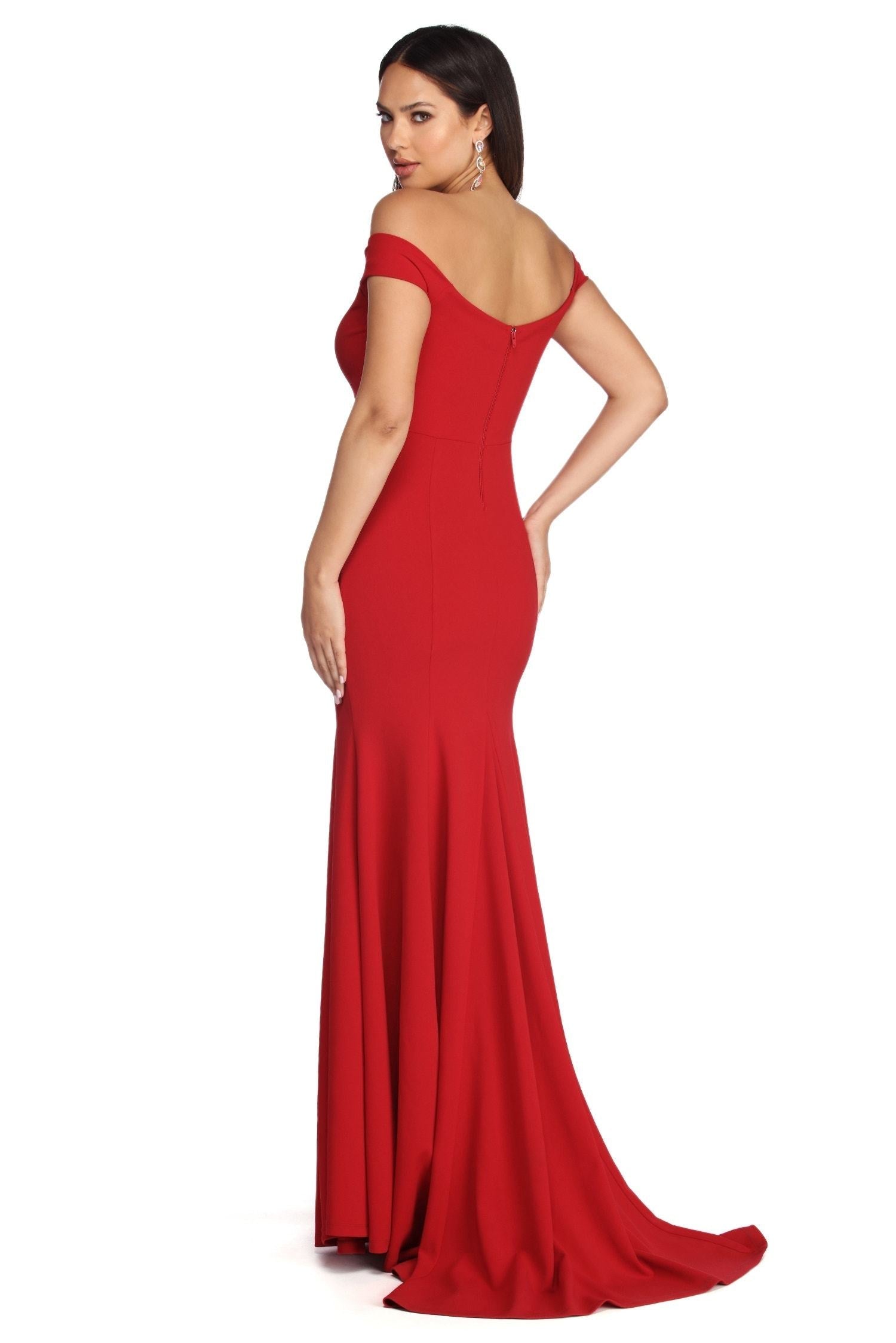 Briar Formal Off The Shoulder Dress Oshnow