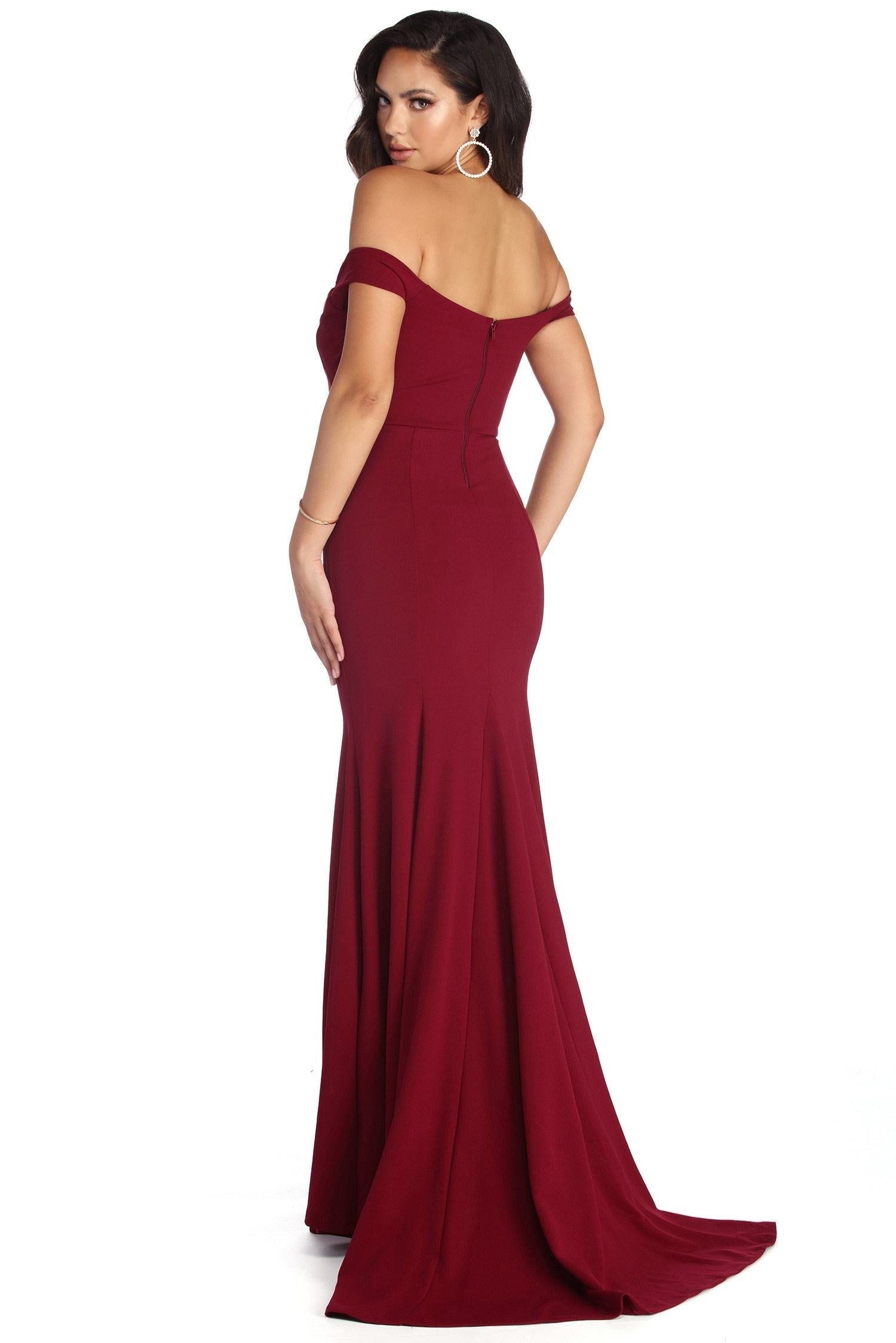 Briar Formal Off The Shoulder Dress Oshnow