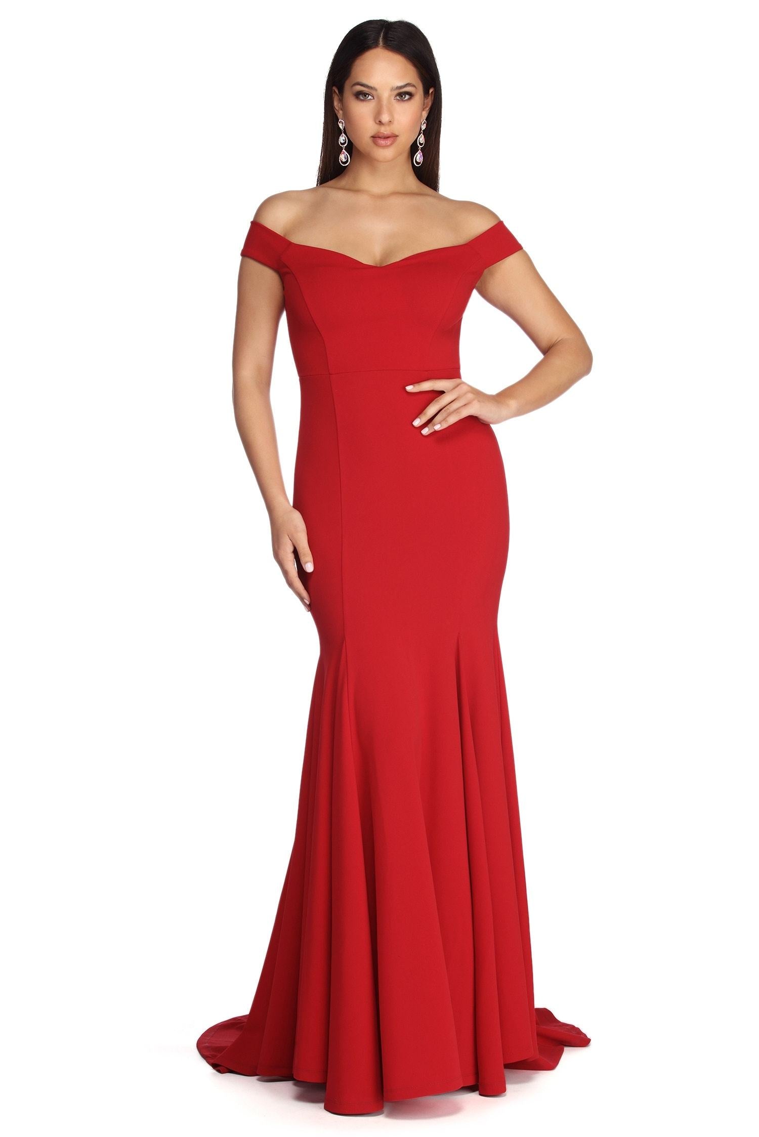 Briar Formal Off The Shoulder Dress Oshnow