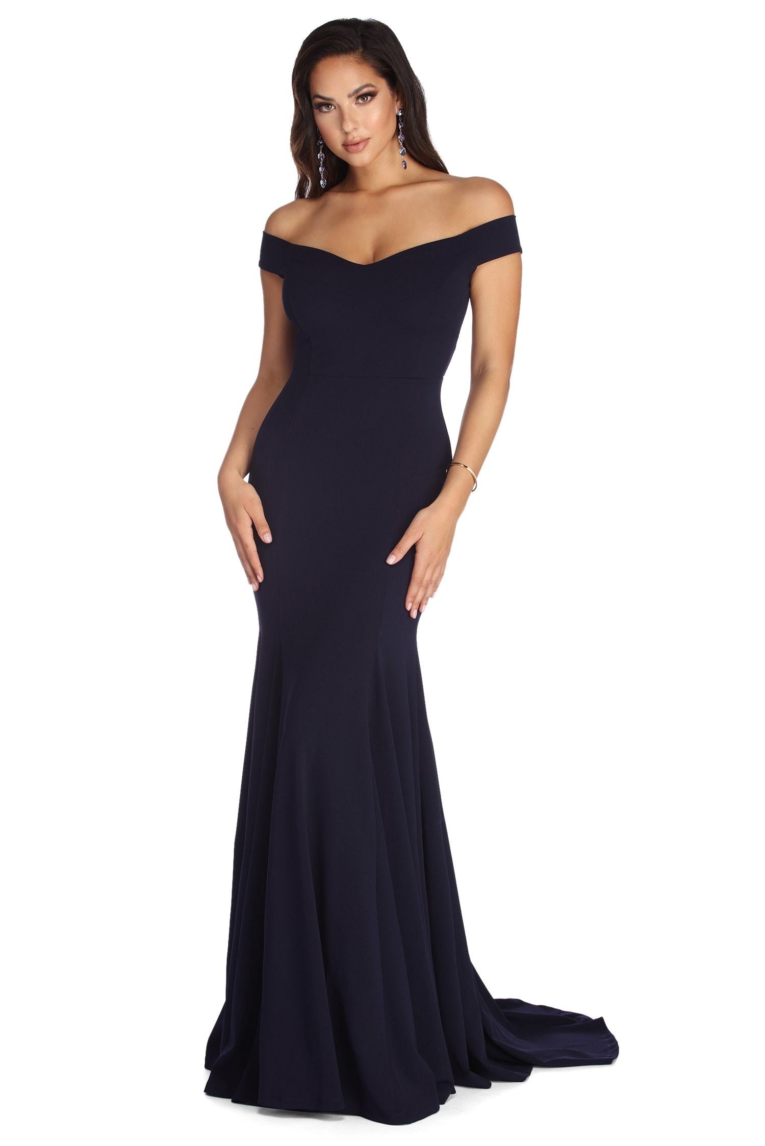 Briar Formal Off The Shoulder Dress Oshnow