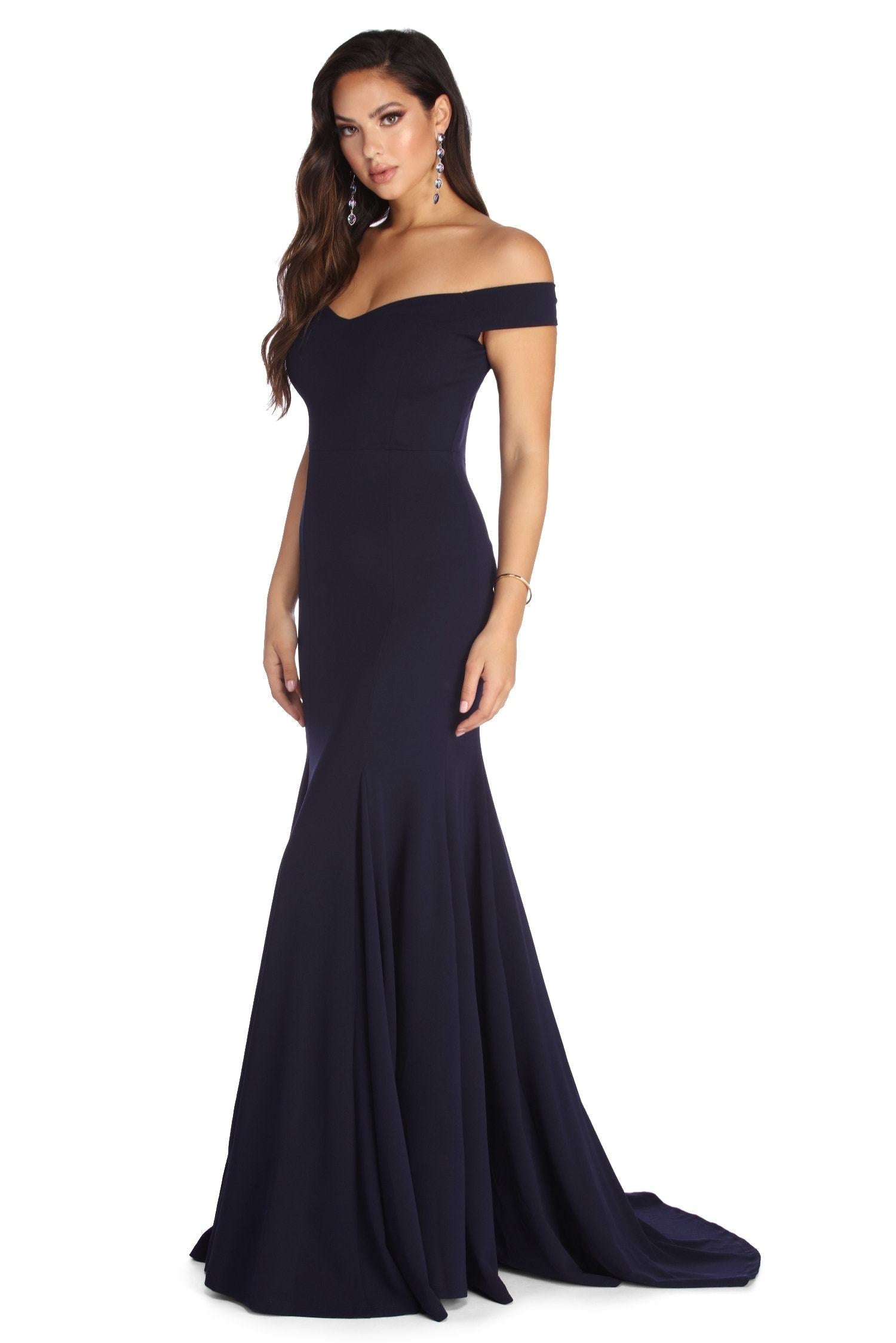 Briar Formal Off The Shoulder Dress Oshnow