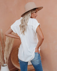 Brielle Linen Blend Button Down Top Oshnow