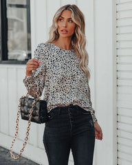 Bristol Animal Print Blouse Oshnow