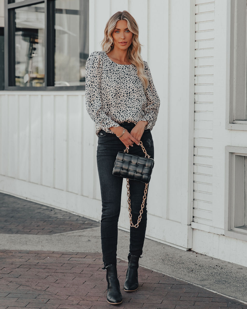 Bristol Animal Print Blouse Oshnow