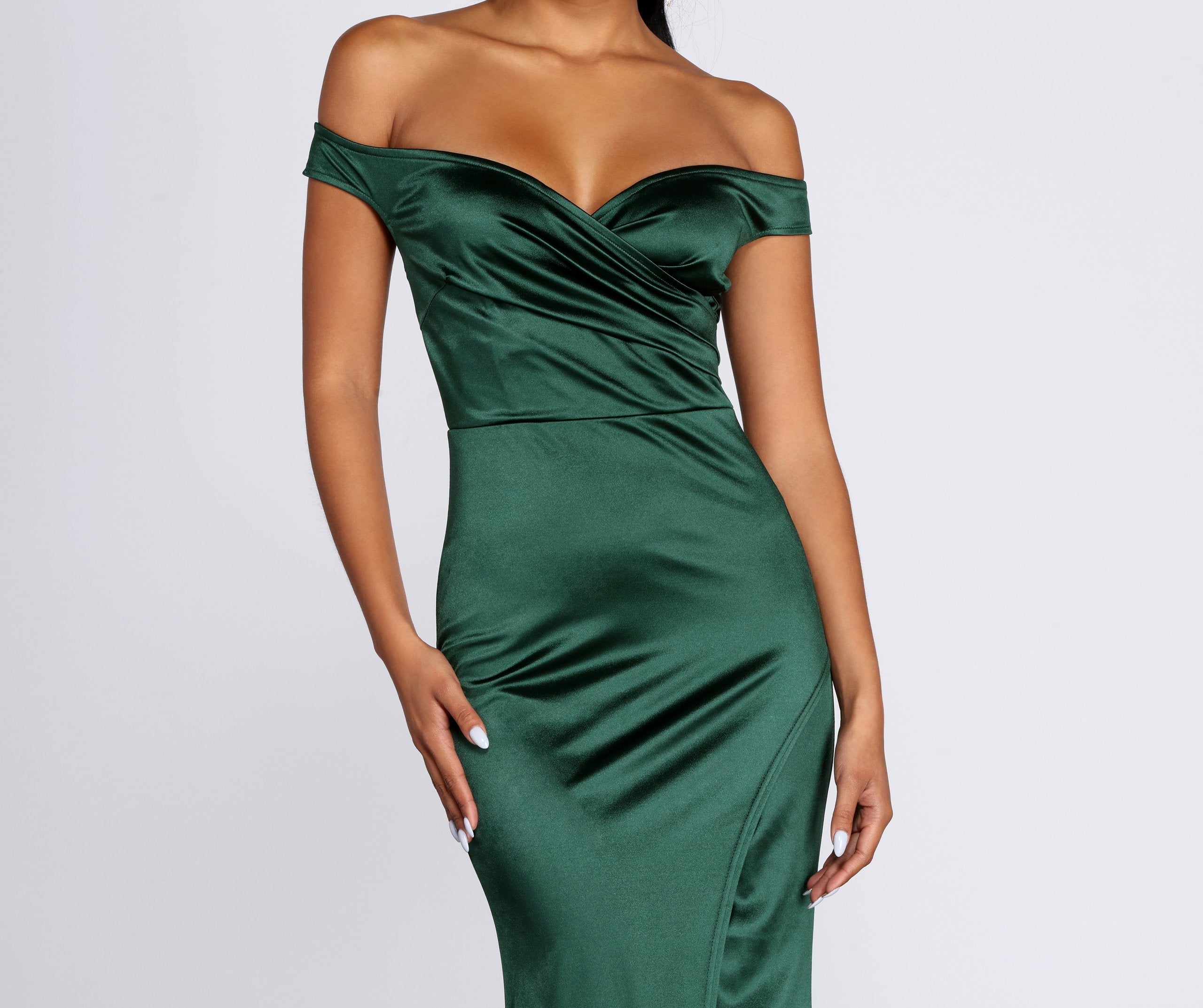 Brit Formal Off The Shoulder Dress Oshnow