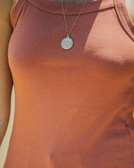 Bronzer Cotton Tank - Rust Oshnow