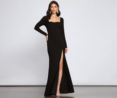 Brynlee Formal High Slit Mermaid Dress Oshnow