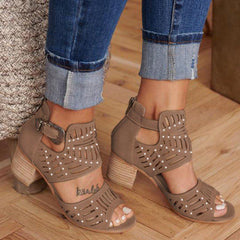 Cut-out Slip-on Booties