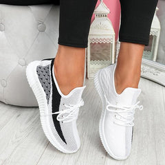 Breathable Lightweight Lace-Up Sneakers