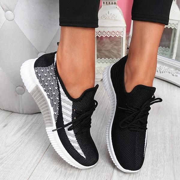 Breathable Lightweight Lace-Up Sneakers