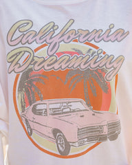 California Dreaming Cotton Long Sleeve Crop Top Oshnow