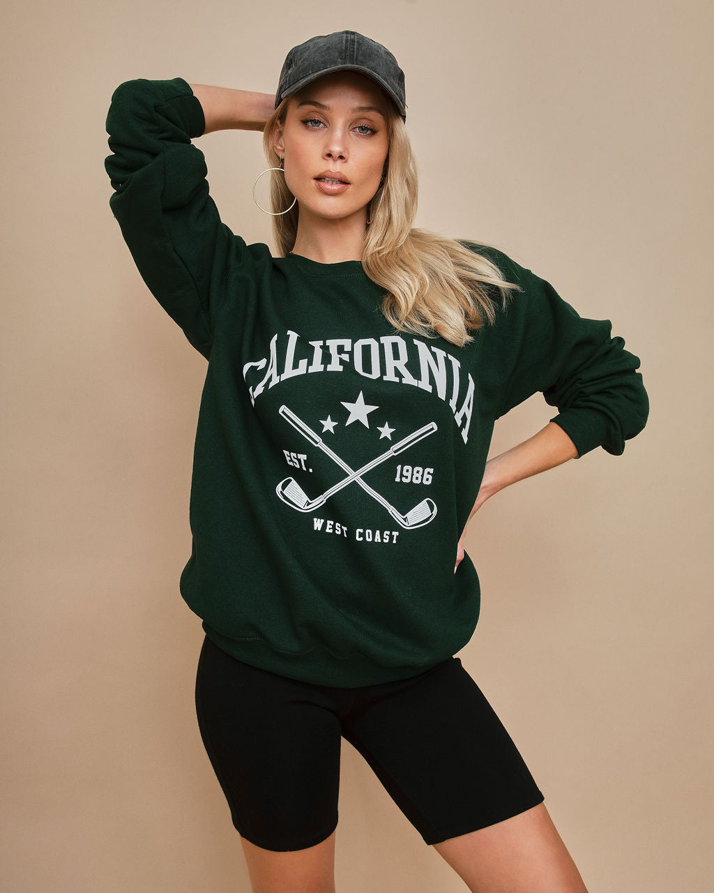 California Coast Cotton Blend Sweatshirt