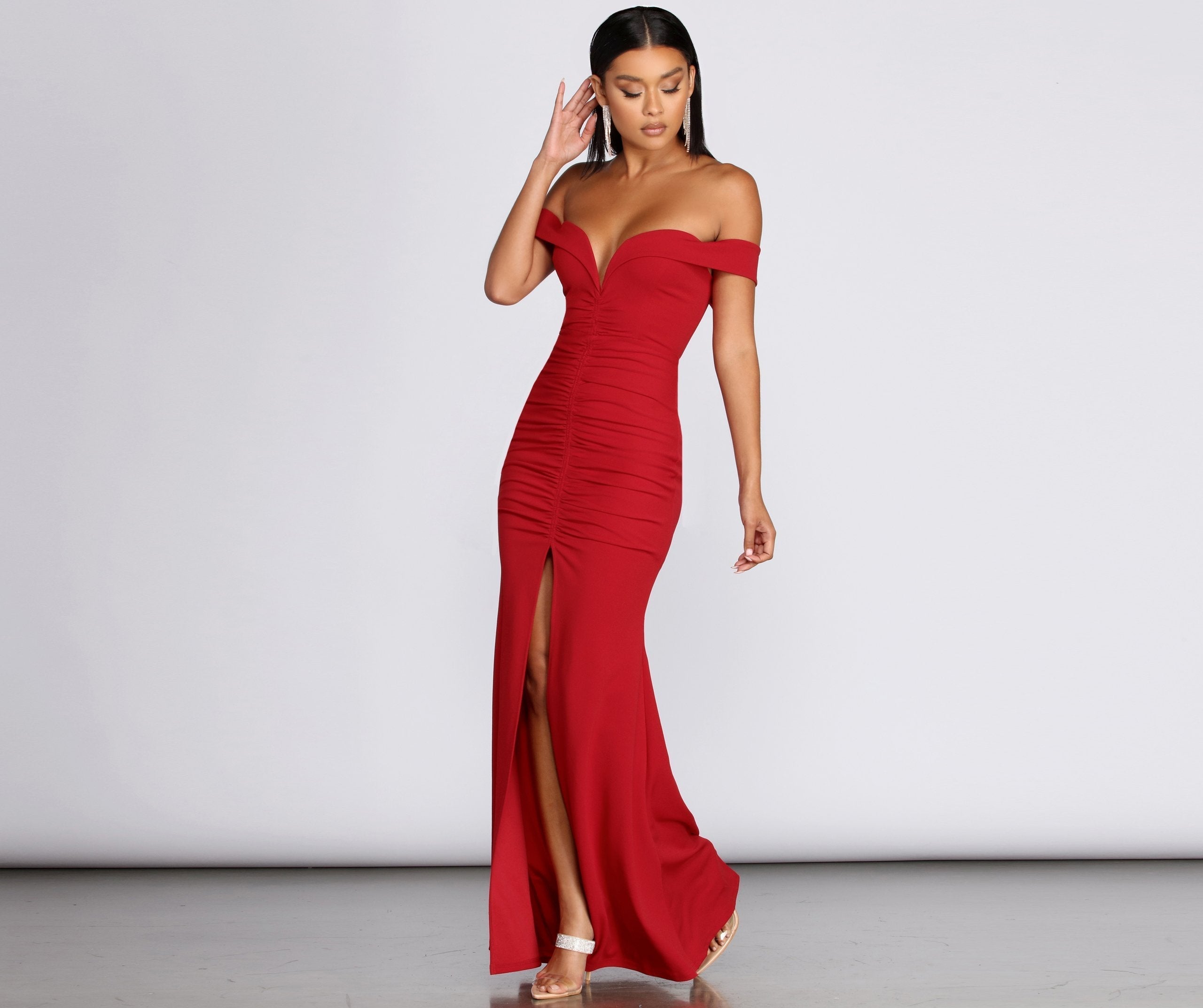 Camryn Sweetheart Long Gown Oshnow