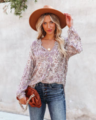 Cantwell Printed Shimmer Damsel Blouse Oshnow