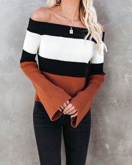 Carmen Bell Sleeve Off The Shoulder Sweater Top Oshnow