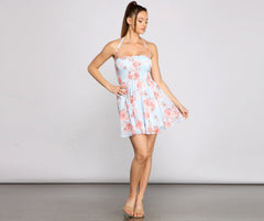 Charming Vibes Floral Chiffon Dress Oshnow