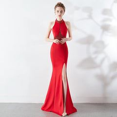 Chloe Formal Hot Stone Collar Stunning Dress Oshnow