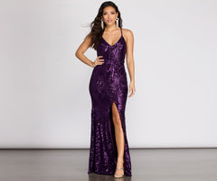 Chrissy Formal Sequin Mermaid Dress Oshnow