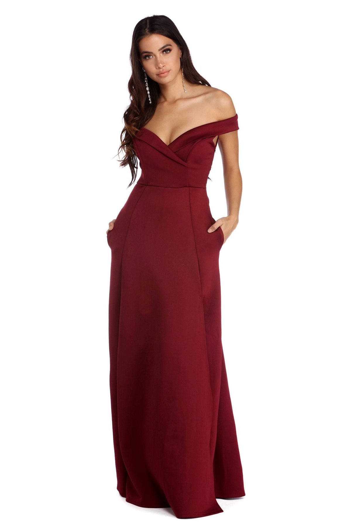 Christine Off The Shoulder Ball Gown Oshnow
