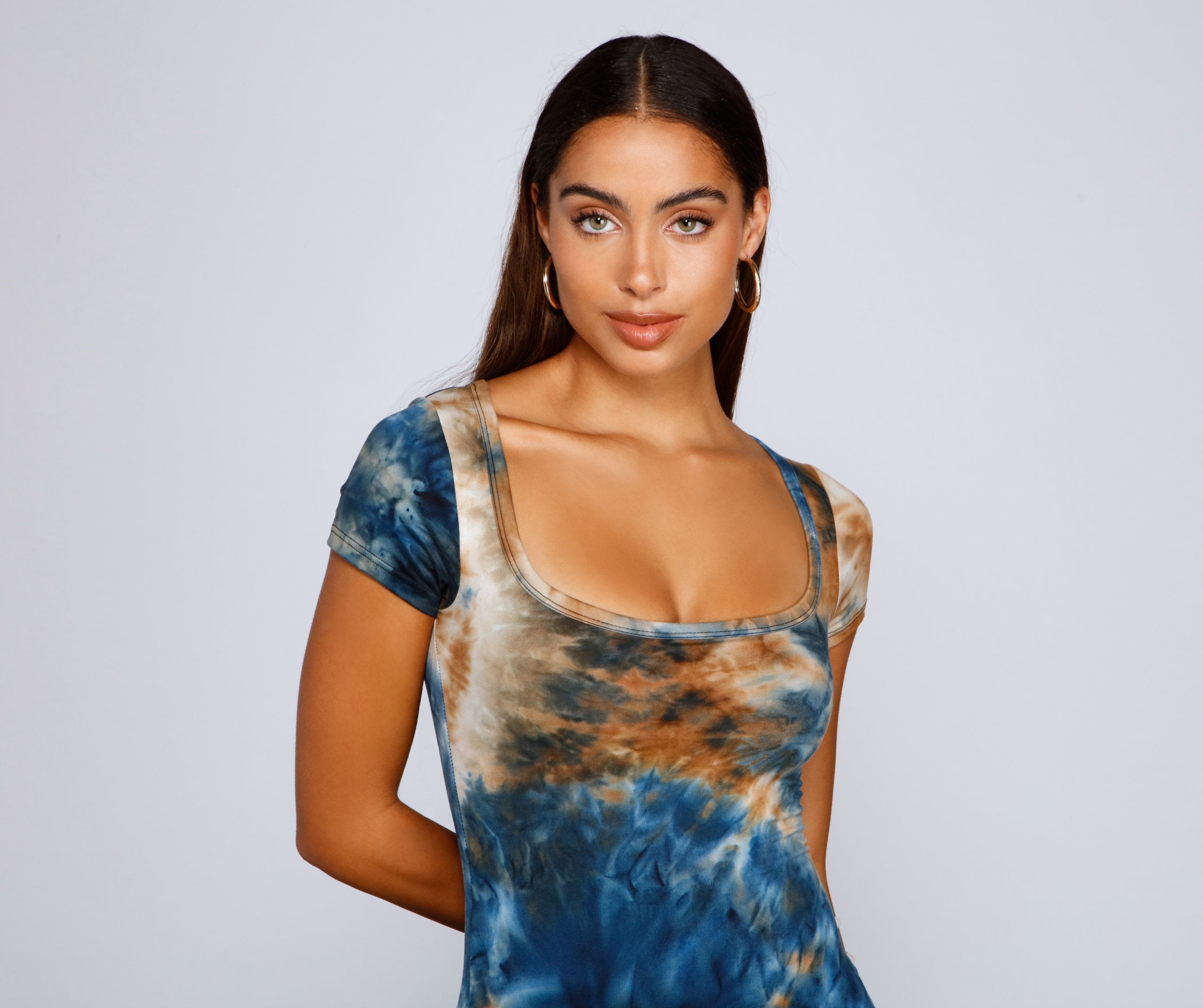 Cool Girl Vibes Tie-Dye Mini Dress Oshnow