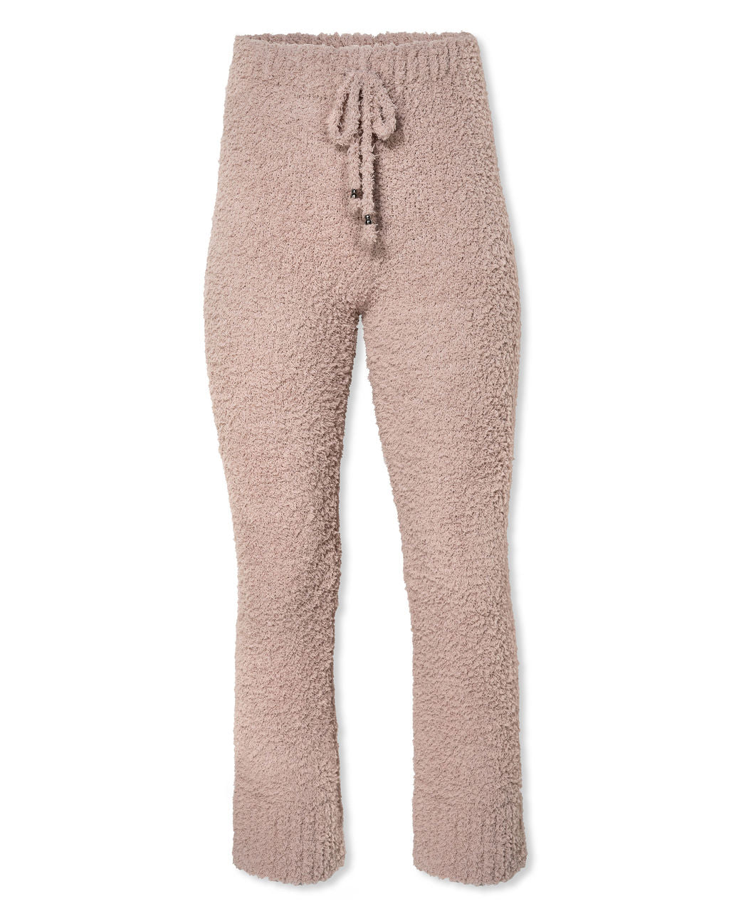 Cozy Town Soft Knit Drawstring Pants - Beige