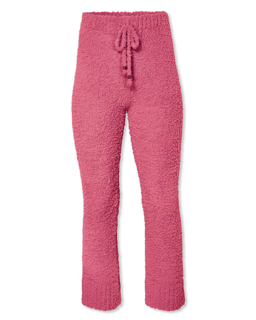 Cozy Town Soft Knit Drawstring Pants - Pink