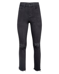 Cruz High Rise Stretch Distressed Straight Jeans