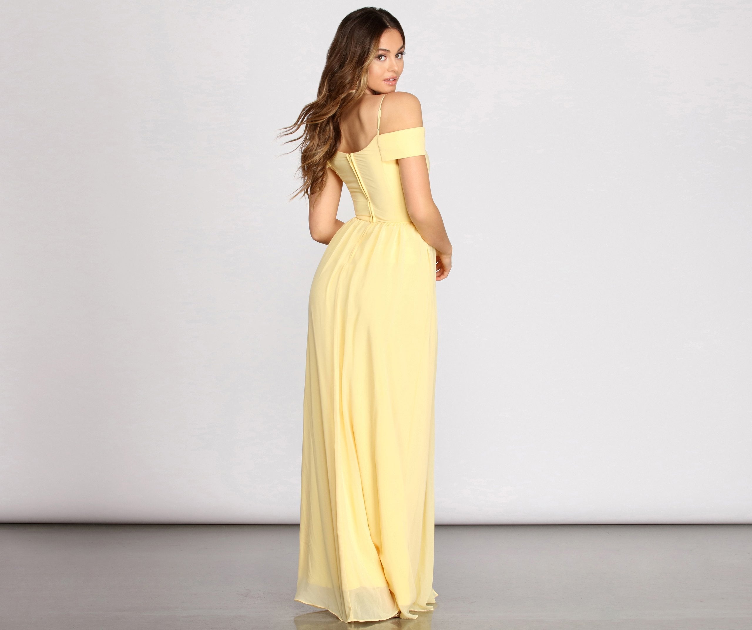 Daisy Off Shoulder A-Line Dress Oshnow