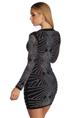 Deandra Precious Heat Stone Bodycon Dress Oshnow