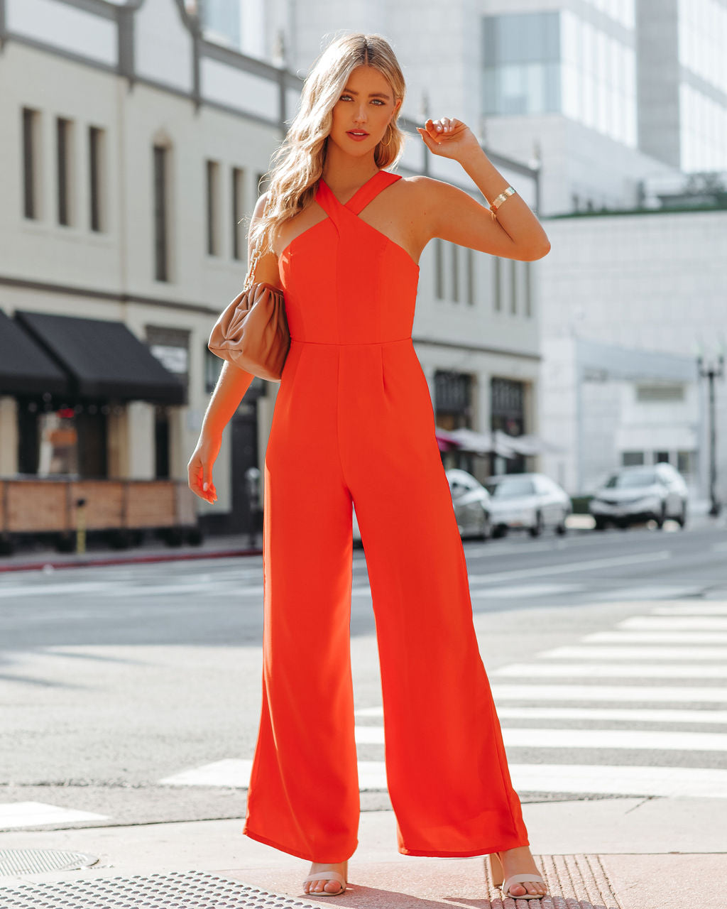 Decide The Vibe Jumpsuit - Orange