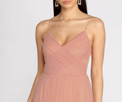 Devon Tulle A-Line Dress Oshnow