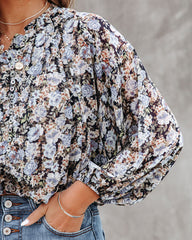 Edgewater Floral Billowed Blouse Oshnow