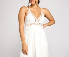 Effortless Flowy Woven Maxi Dress Oshnow