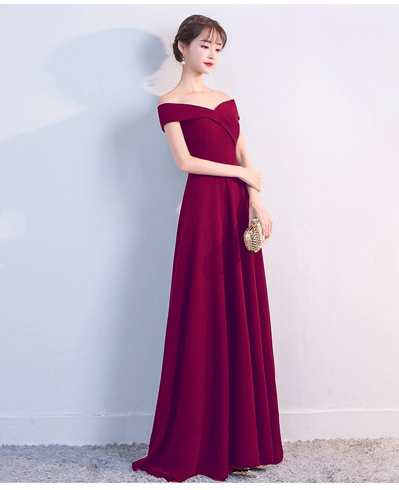 Ella off-the-shoulder gown Oshnow