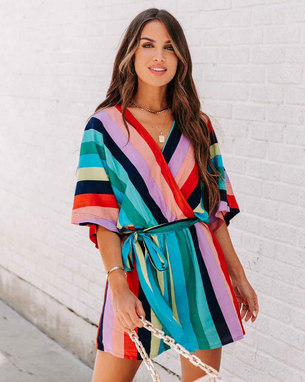 Chasing Rainbows Kimono Romper