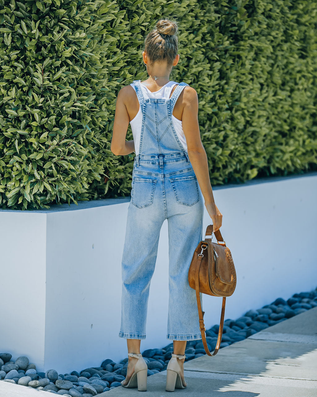 Bernie Pocketed Denim Overalls