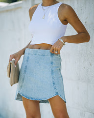 Camille Denim Mini Skirt