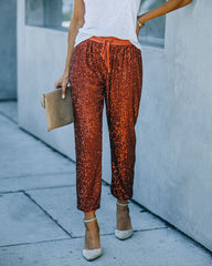 Attention Seeking Sequin Joggers